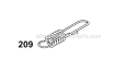 Governor Spring Diagram and Parts List for  Briggs and Stratton Engine